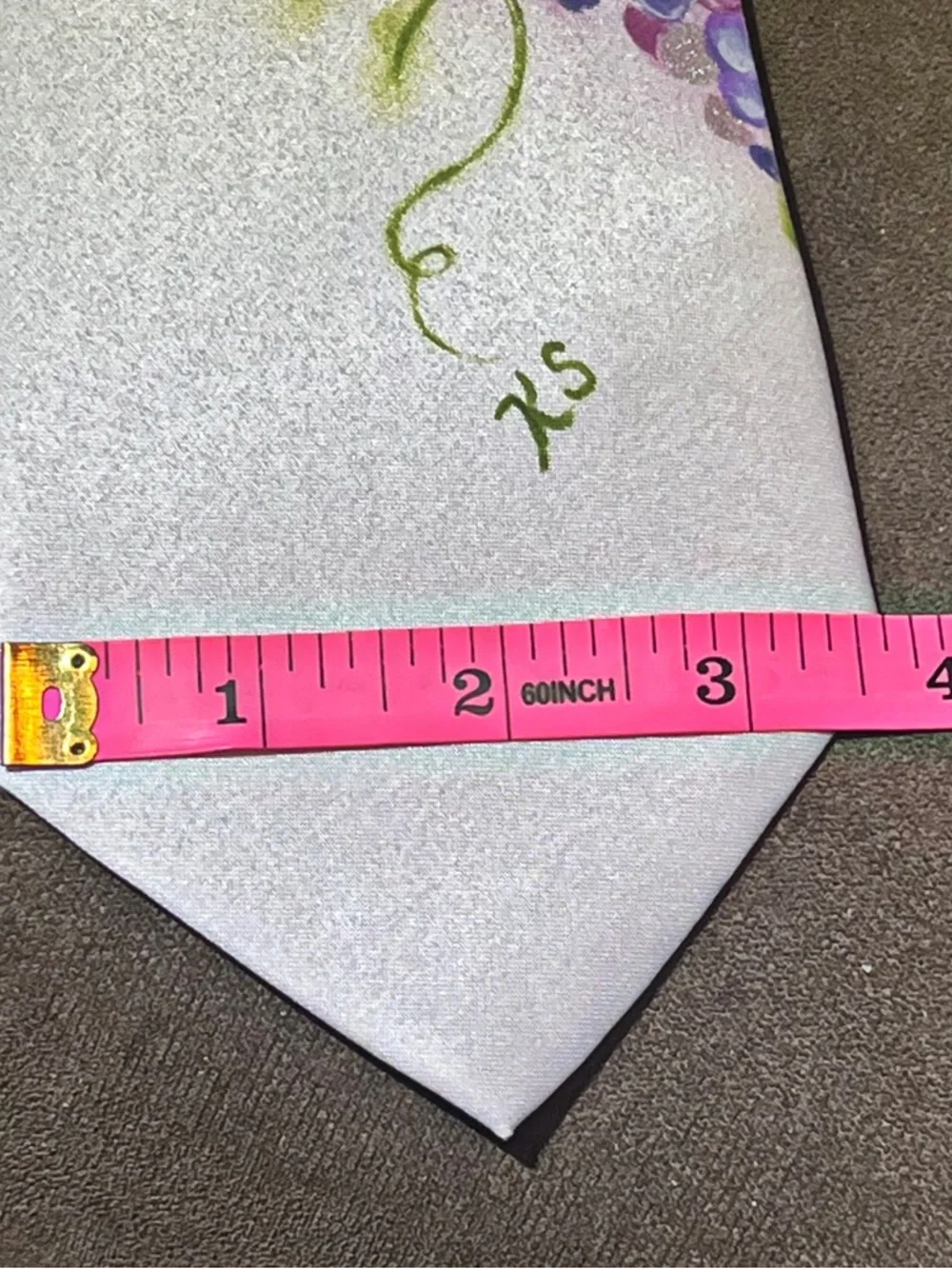 Hand-Painted Vineyard Grapes Tie